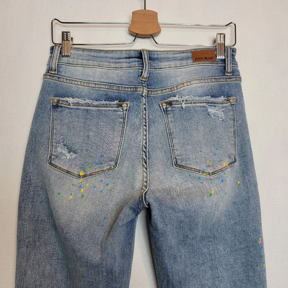 Judy Blue Light Blue Boyfriend Jeans - Picture 8 of 13